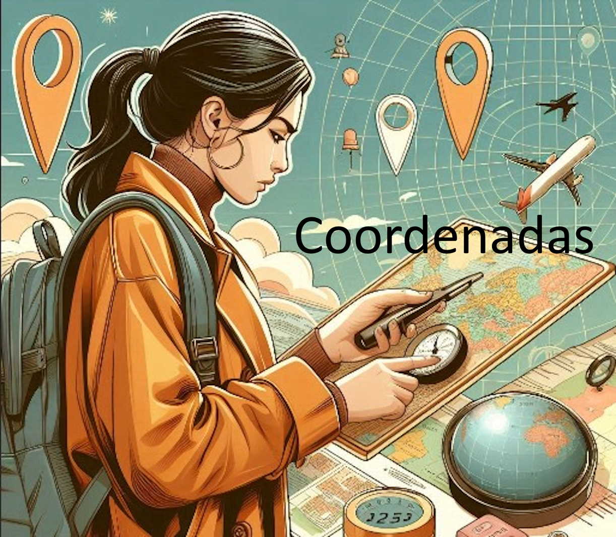 mapa de coordenadas